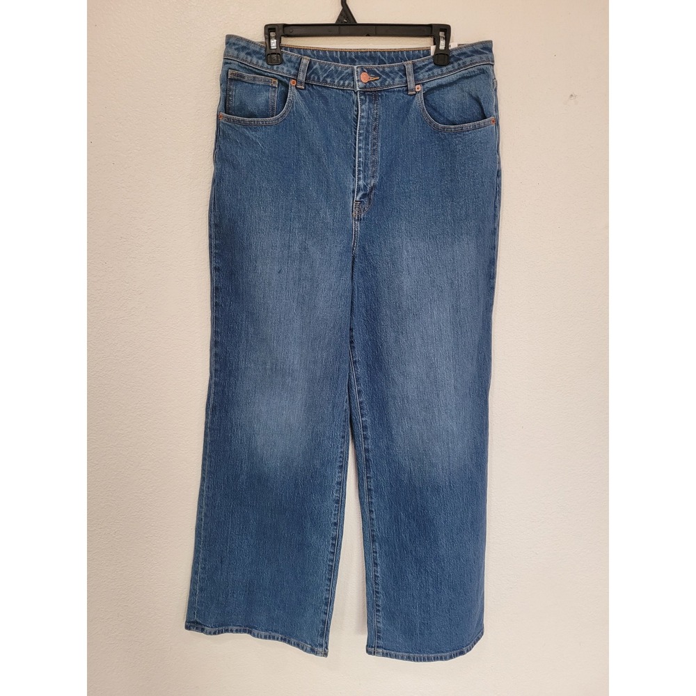 PINK Victoria's Secret High Rise Straight Leg Blue Jeans 16 NWT Medium Wash #12